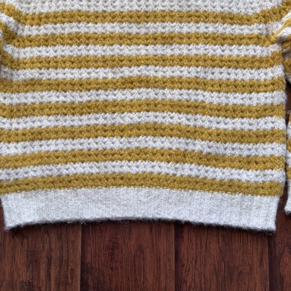 MOTHER "The Jumper" Sweater Small‎ Mostly Sunny Striped Alpaca Blend Cozy Soft - Picture 16 of 16
